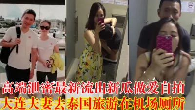 高端泄密流出❤️新瓜大连夫妻机场厕所做爱自拍【狠货高科技看简阶】